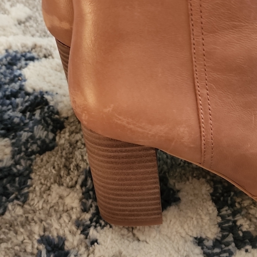 Lucky brand lk-sheirin camel booties Mob Wife Minimalist Chic - Picture 11 of 11